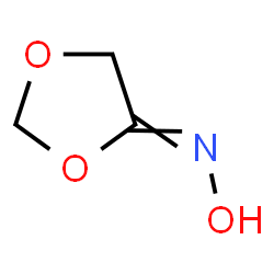 ChemSpider 2D Image | N-Hydroxy-1,3-dioxolan-4-imine | C3H5NO3