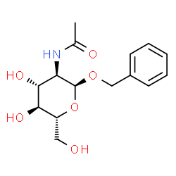ChemSpider 2D Image | Benzyl 2-acetamido-2-deoxy-alpha-D-glucopyranoside | C15H21NO6
