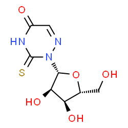 ChemSpider 2D Image | 2-THIO-6-AZAURIDINE | C8H11N3O5S