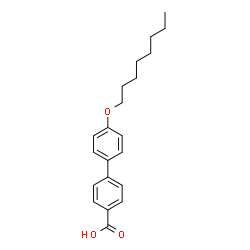 ChemSpider 2D Image | 4'-(Octyloxy)-4-biphenylcarboxylic acid | C21H26O3