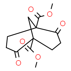 ChemSpider 2D Image | Dimethyl 2,6-dioxobicyclo[3.3.1]nonane-1,5-dicarboxylate | C13H16O6