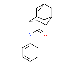 ChemSpider 2D Image | N-(4-Methylphenyl)-1-adamantanecarboxamide | C18H23NO