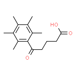 ChemSpider 2D Image | 5-Oxo-5-(pentamethylphenyl)pentanoic acid | C16H22O3