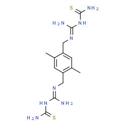 ChemSpider 2D Image | 1,1'-[(2,5-Dimethyl-1,4-phenylene)bis(methylenecarbamimidoyl)]bis(thiourea) | C14H22N8S2