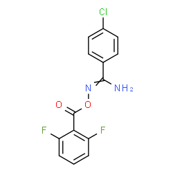ChemSpider 2D Image | 4-Chloro-N'-[(2,6-difluorobenzoyl)oxy]benzenecarboximidamide | C14H9ClF2N2O2