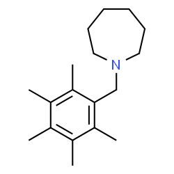 ChemSpider 2D Image | 1-(Pentamethylbenzyl)azepane | C18H29N
