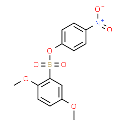 ChemSpider 2D Image | 4-Nitrophenyl 2,5-dimethoxybenzenesulfonate | C14H13NO7S
