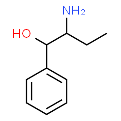 ChemSpider 2D Image | 2-amino-1-phenyl-butanol | C10H15NO