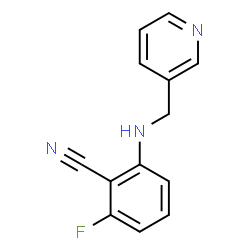 ChemSpider 2D Image | 2-fluoro-6-[(3-pyridylmethyl)amino]benzonitrile | C13H10FN3