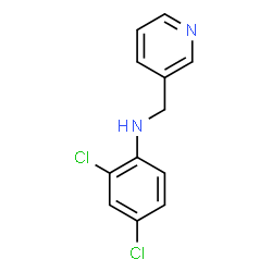 ChemSpider 2D Image | N1-(3-pyridylmethyl)-2,4-dichloroaniline | C12H10Cl2N2