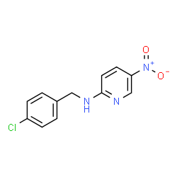 ChemSpider 2D Image | N-(4-Chlorobenzyl)-5-nitro-2-pyridinamine | C12H10ClN3O2