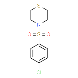 ChemSpider 2D Image | 4-[(4-Chlorophenyl)sulfonyl]thiomorpholine | C10H12ClNO2S2