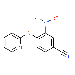 ChemSpider 2D Image | 3-nitro-4-(2-pyridylthio)benzonitrile | C12H7N3O2S