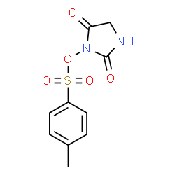 ChemSpider 2D Image | 2,5-dioxo-1-imidazolidinyl 4-methylbenzene-1-sulfonate | C10H10N2O5S