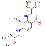 InChI=1/C15H22N4O6/c1-22-13(23-2)8-17-11-5-6-12(19(20)21)15(10(11)7-16)18-9-14(24-3)25-4/h5-6,13-14,17-18H,8-9H2,1-4H3