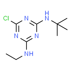 ChemSpider 2D Image | Terbuthylazine | C9H16ClN5