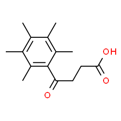 ChemSpider 2D Image | 4-Oxo-4-(pentamethylphenyl)butanoic acid | C15H20O3