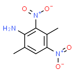 ChemSpider 2D Image | 3,6-Dimethyl-2,4-dinitroaniline | C8H9N3O4
