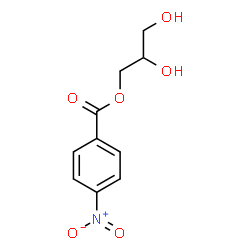 ChemSpider 2D Image | 2,3-Dihydroxypropyl 4-nitrobenzoate | C10H11NO6