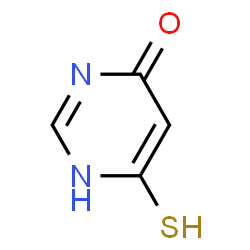 ChemSpider 2D Image | 6-sulfanylpyrimidin-4-ol | C4H4N2OS