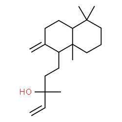 ChemSpider 2D Image | 3-Methyl-5-(5,5,8a-trimethyl-2-methylenedecahydro-1-naphthalenyl)-1-penten-3-ol | C20H34O