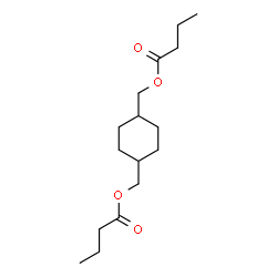 ChemSpider 2D Image | 1,4-Cyclohexanediylbis(methylene) dibutanoate | C16H28O4