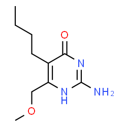 ChemSpider 2D Image | 2-amino-5-butyl-6-(methoxymethyl)pyrimidin-4-ol | C10H17N3O2
