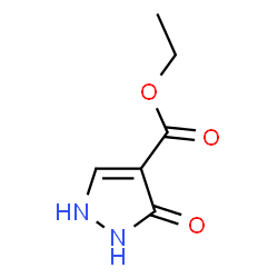 ChemSpider 2D Image | Ethyl 5-hydroxy-4-pyrazolecarboxylate | C6H8N2O3