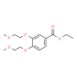 ChemSpider 2D Image | Ethyl 3,4-bis(2-methoxyethoxy)benzoate | C15H22O6