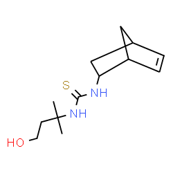 ChemSpider 2D Image | 1-Bicyclo[2.2.1]hept-5-en-2-yl-3-(4-hydroxy-2-methyl-2-butanyl)thiourea | C13H22N2OS