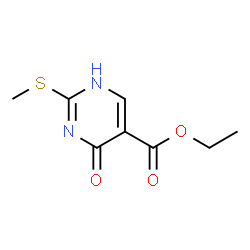 ChemSpider 2D Image | ethyl 4-hydroxy-2-methylthio-5-pyrimidinecarboxylate | C8H10N2O3S