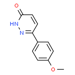ChemSpider 2D Image | 6-(4-methoxyphenyl)pyridazin-3-ol | C11H10N2O2