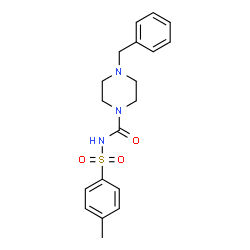 ChemSpider 2D Image | N-[(4-benzylpiperazino)carbonyl]-4-methylbenzenesulfonamide | C19H23N3O3S