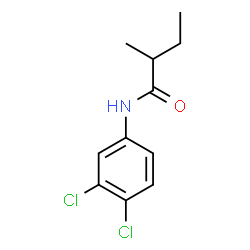 ChemSpider 2D Image | N-(3,4-Dichlorophenyl)-2-methylbutanamide | C11H13Cl2NO