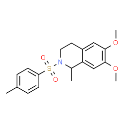 ChemSpider 2D Image | 6,7-Dimethoxy-1-methyl-2-(toluene-4-sulfonyl)-1,2,3,4-tetrahydro-isoquinoline | C19H23NO4S