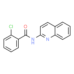 ChemSpider 2D Image | 2-Chloro-N-(2-quinolinyl)benzamide | C16H11ClN2O