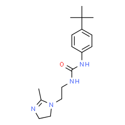 ChemSpider 2D Image | N-[4-(tert-butyl)phenyl]-N'-[2-(2-methyl-4,5-dihydro-1H-imidazol-1-yl)ethyl]urea | C17H26N4O