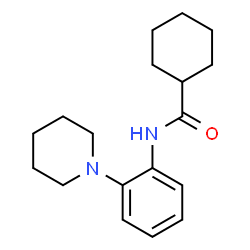 ChemSpider 2D Image | N-(2-piperidinophenyl)cyclohexanecarboxamide | C18H26N2O
