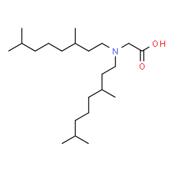 ChemSpider 2D Image | N,N-Bis(3,7-dimethyloctyl)glycine | C22H45NO2
