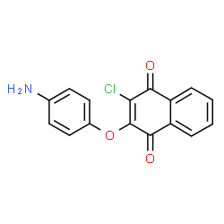ChemSpider 2D Image | 2-(4-Aminophenoxy)-3-chloro-1,4-naphthoquinone | C16H10ClNO3