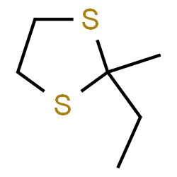 ChemSpider 2D Image | 2-Ethyl-2-methyl-1,3-dithiolane | C6H12S2