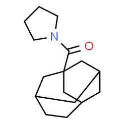 ChemSpider 2D Image | 1-Pyrrolidinyl(tricyclo[4.3.1.1~3,8~]undec-1-yl)methanone | C16H25NO
