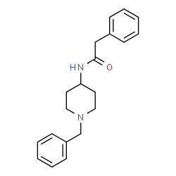 ChemSpider 2D Image | N-(1-benzylpiperidin-4-yl)phenylacetamide | C20H24N2O