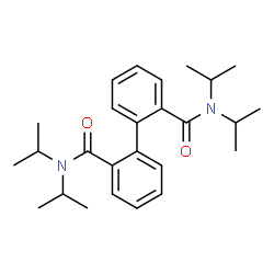 ChemSpider 2D Image | N,N,N',N'-Tetraisopropyl-2,2'-biphenyldicarboxamide | C26H36N2O2