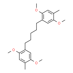 ChemSpider 2D Image | 1,1'-(1,5-Pentanediyl)bis(2,5-dimethoxy-4-methylbenzene) | C23H32O4