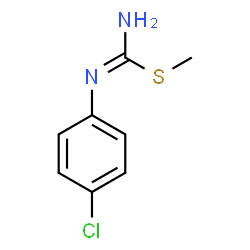 ChemSpider 2D Image | Methyl N'-(4-chlorophenyl)carbamimidothioate | C8H9ClN2S