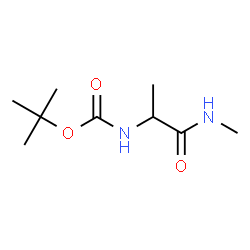 ChemSpider 2D Image | tert-butyl N-[1-methyl-2-(methylamino)-2-oxoethyl]carbamate | C9H18N2O3