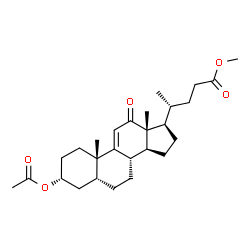 ChemSpider 2D Image | Methyl (3alpha,5beta)-3-acetoxy-12-oxochol-9(11)-en-24-oate | C27H40O5