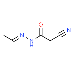 ChemSpider 2D Image | 2-Cyano-N'-isopropylideneacetohydrazide | C6H9N3O