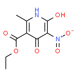 ChemSpider 2D Image | ethyl 4,6-dihydroxy-2-methyl-5-nitronicotinate | C9H10N2O6